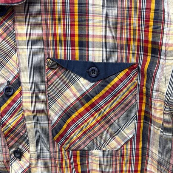 Vincent d’ Amérique Men's Multicolor Plaid Shirt Sz M - Picture 2 of 5